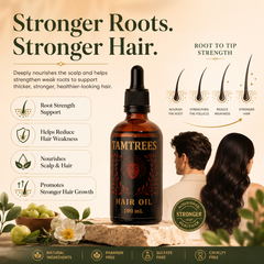 Tamtrees Organic Hair Growth & Strength Oil – ALL Organic - 100ML