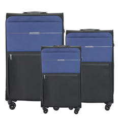 TOMCRUISER LEGACY SOFT LUGGAGE TROLLEY SET BLUE, BLACK, GREEN (3pc)