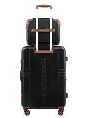 TOMCRUISER GRAND TOUR HARD TROLLEY 20 inch With 16 inch Vanity Case BLACK TC-HT-161