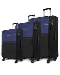 TOMCRUISER LEGACY SOFT LUGGAGE TROLLEY SET BLUE, BLACK, GREEN (3pc)