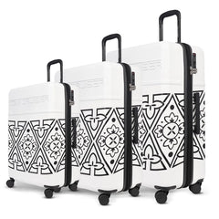 TOMCRUISER VISION HARD TROLLEY Set WHITE, BLACK (3pc)