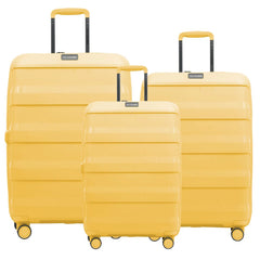 TOM CRUISER AEROLITE PP HARD TROLLEY BRIGHT YELLOW, OLIVE, EGRET GREY (3PCS - 20", 24" and 28"))