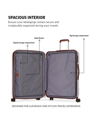TOMCRUISER GRAND TOUR HARD TROLLEY 20 inch With 16 inch Vanity Case WHITE TC-HT-157