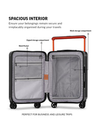 TOMCRUISER WIDER HARD TROLLEY 20 inch BLACK (TC-HT-113)