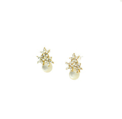 Snowy Pearl Earrings