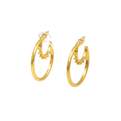 Gold Pearl Earrings