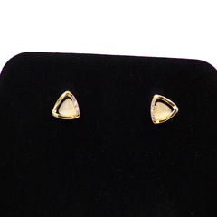 Triangle Pearl Earrings