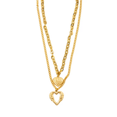 Double heart Pendant