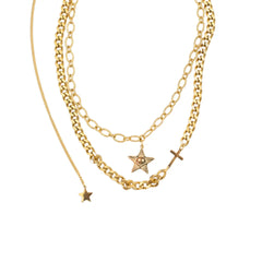 Star and Cross Pendant