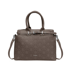 Foska Women's Versatile Fashion Tote Bag – Shoulder Handbag -Metal Chain Detail Black - Pink - Khaki - 33x27 cm