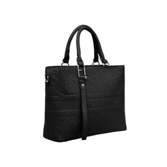 Foska Women's Shoulder Bag - Smooth PU Leather - Wide & Classic Design - 33x26 cm