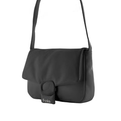 Foska Women's Small Cross-Body Bag - Smooth PU Leather - 24x19 cm