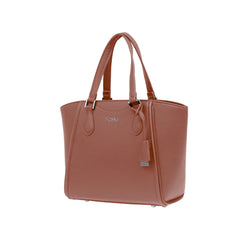 Foska Women's Large Structured Tote & Shoulder Bag - Brown - black - Dark Green - 35.5x29 cm
