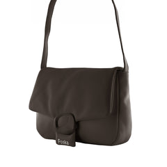 Foska Women's Small Cross-Body Bag - Smooth PU Leather - 24x19 cm