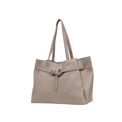 Foska Women's Large Shoulder Bag - Classic Design Brown - 37.5x28.5 cm