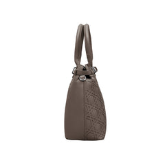 Foska Women's Versatile Fashion Tote Bag – Shoulder Handbag -Metal Chain Detail Black - Pink - Khaki - 33x27 cm