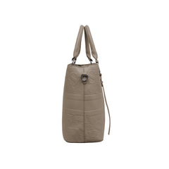 Foska Women's Shoulder Bag - Smooth PU Leather - Wide & Classic Design - 33x26 cm