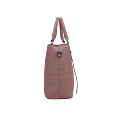 Foska Women's Shoulder Bag - Smooth PU Leather - Wide & Classic Design - 33x26 cm