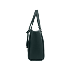 Foska Women's Large Structured Tote & Shoulder Bag - Brown - black - Dark Green - 35.5x29 cm