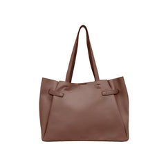 Foska Women's Large Shoulder Bag - Classic Design Brown - 37.5x28.5 cm