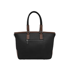 Foska Women's Wide Tote & Shoulder Bag - Two-Tone Design - 43x27 cm