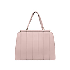 Foska Women's Shoulder Bag - Classic Smooth PU Leather - Black, Khaki, Pink - 36x25.5 cm