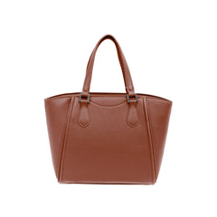 Foska Women's Large Structured Tote & Shoulder Bag - Brown - black - Dark Green - 35.5x29 cm