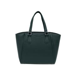 Foska Women's Large Structured Tote & Shoulder Bag - Brown - black - Dark Green - 35.5x29 cm