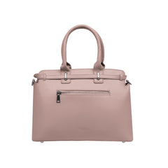 Foska Women's Versatile Fashion Tote Bag – Shoulder Handbag -Metal Chain Detail Black - Pink - Khaki - 33x27 cm