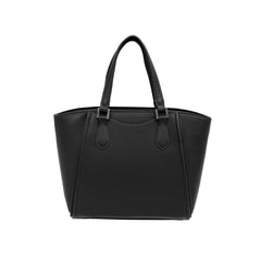 Foska Women's Large Structured Tote & Shoulder Bag - Brown - black - Dark Green - 35.5x29 cm