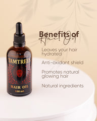 Tamtrees Organic Oil Essential For Hair Growth & Strength for Women - 100% Pure Organic - 100ML