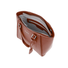 Foska Women's Large Structured Tote & Shoulder Bag - Brown - black - Dark Green - 35.5x29 cm