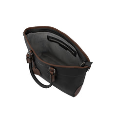 Foska Women's Wide Tote & Shoulder Bag - Two-Tone Design - 43x27 cm