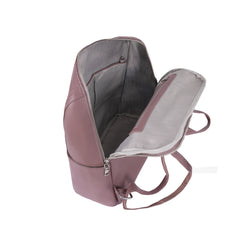 Foska Women's Large Backpack - Smooth PU Leather - University/Laptop Bag - 30.5x36.5 cm