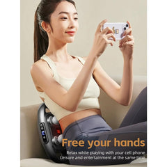 6 Head Massage Gun Deep Tissue, Percussion Massager Gun with 9 Levels & 9 Modes, Electric Massager Tool for Back, Neck, Leg, Full Body Muscle Pain Relief