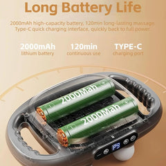 6 Head Massage Gun Deep Tissue, Percussion Massager Gun with 9 Levels & 9 Modes, Electric Massager Tool for Back, Neck, Leg, Full Body Muscle Pain Relief