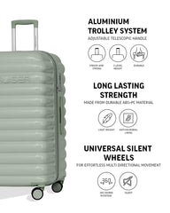 TOMCRUISER CLOUD HARD TROLLEY 20,24,28 inch YELLOW, GREEN, PINK