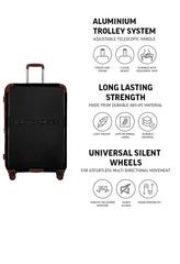 TOMCRUISER GRAND TOUR HARD TROLLEY 16,20,24,28 inch WHITE, BLACK