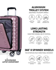TOMCRUISER NAVIGATOR HARD TROLLEY 20" 24" 28" inch PINK