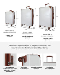 TOMCRUISER GRAND TOUR HARD TROLLEY 24, 28 inch WHITE