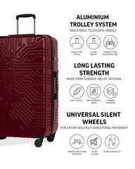 TOMCRUISER MATRIX HARD TROLLEY 20" 24" 28" inch RED