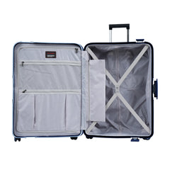 TOM CRUISER INTELLICASE PP HARD TROLLEY ALL WHITE, DARK GRAY, BLUE (3 PCS)