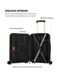 TOMCRUISER JET SETTER HARD TROLLEY 20 inch RED (TC-HT-115)