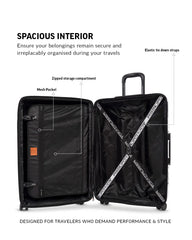 TOMCRUISER VISION HARD TROLLEY Set WHITE, BLACK (3pc)