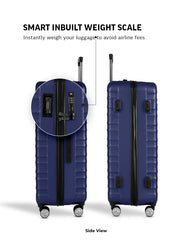 TOMCRUISER PREMIER SMART SCALE HARD TROLLEY 20, 24, 28 inch BLUE
