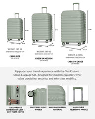 TOMCRUISER CLOUD HARD TROLLEY 20,24,28 inch GREEN