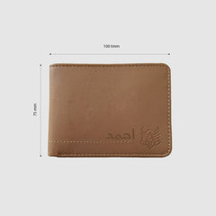 Fusion Fold- Pure leather Wallet - Customize With Your Name