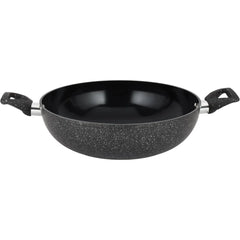 8pcs Forged Aluminum Cookware Set RF12771 Durable Nonstick Ceramic Coating with 4-Layer Construction, Tempered Glass Lid Includes Casseroles, Wokpan, Saucepan, Fry Pan, Pizza Pan