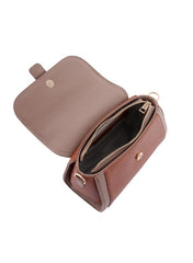 Foska Elegant Women's Crossbody & Shoulder Bag - Brown - Black - Chic Top Handle Handbag