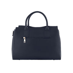 Foska Women's Classic Crossbody & Shoulder Bag - Black - Dark Blue Top Handle Handbag, Premium PU Leather
